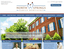 Tablet Screenshot of northspringsfamilydentistry.com